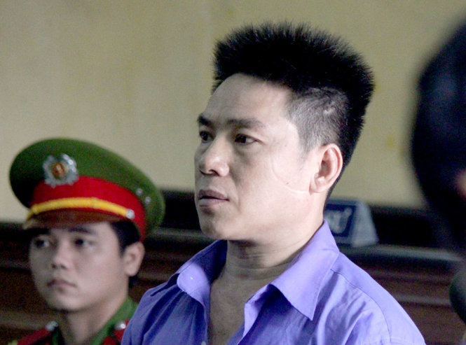 Bị cáo Tuấn tại tòa