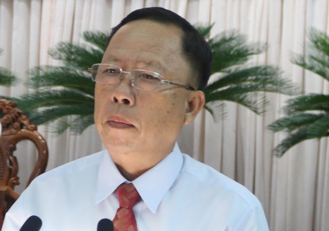 Bí thư Tỉnh ủy Hậu Giang Trần Công Chánh bị kỷ luật khiển trách liên quan đến việc đề nghị tiếp nhận ông Trịnh Xuân Thanh - Ảnh Lê Dân
