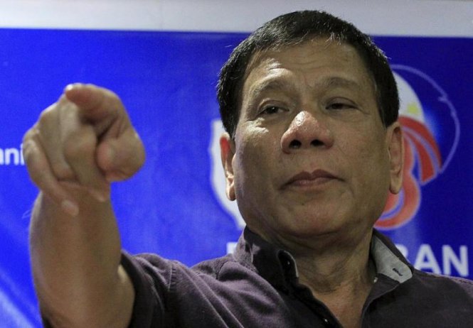 Tổng thống Philippines, ông Rodrigo Duterte - Ảnh: Reuters