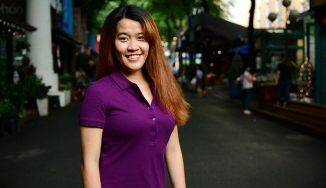 “Bây giờ là thời điểm rất phù hợp để giới trẻ có thể phát triển những điều mà chính họ tìm tòi, khám phá, mang về nơi họ sinh ra và giúp đỡ cộng đồng” - Lê Anh Thư - Ảnh: Hữu Thuận