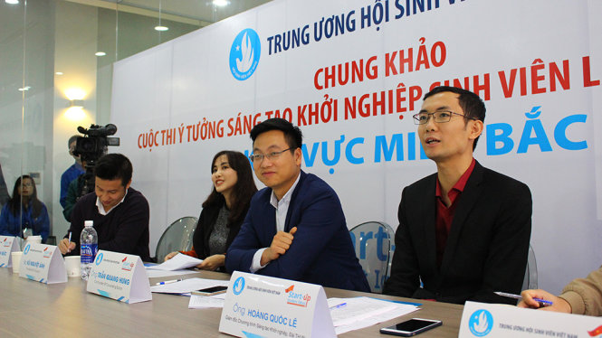Vòng chung khảo Cuộc thi ý tưởng sáng tạo khởi nghiệp sinh viên - Ảnh: HÀ THANH