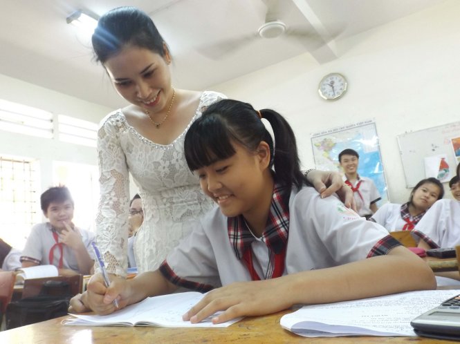 Nét đẹp phấn trắng - tác giả Nguyễn Nhật Trường Duy, giáo viên Trường THCS Phú Mỹ, P.19, Q.Bình Thạnh, TP.HCM