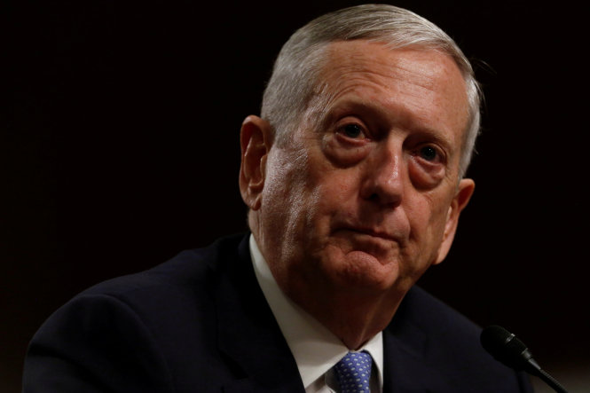 Tân Bộ trưởng quốc phòng Mỹ James Mattis - Ảnh: Reuters