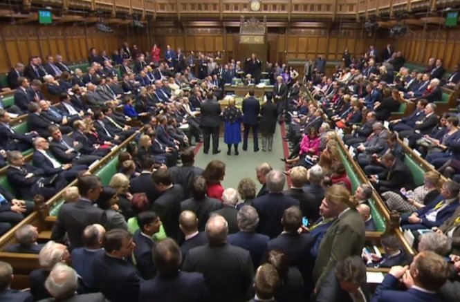 Quốc hội Anh đã chấp thuận cho chính phủ nước này bắt đầu quá trình đàm phán Brexit - Ảnh: AFP
