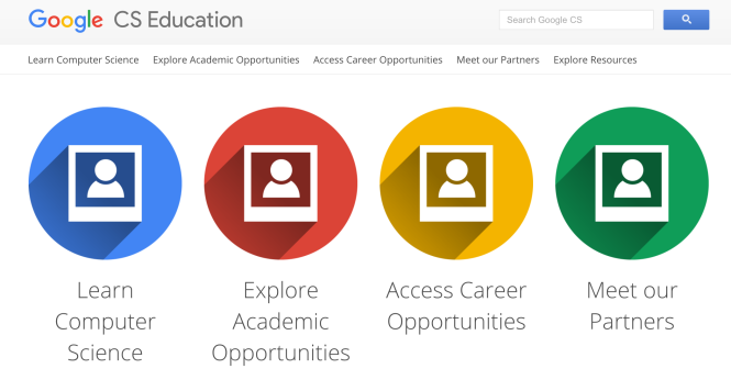 Website Giáo dục Khoa học máy tính (Computer Science) do Google lập ra dành cho sinh viên tiếp cận nguồn tài nguyên về lĩnh vực này hoàn toàn miễn phí