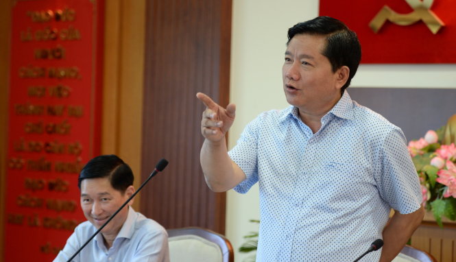 Bí thư thành ủy TP.HCM Đinh La Thăng - Ảnh: Thuận Thắng