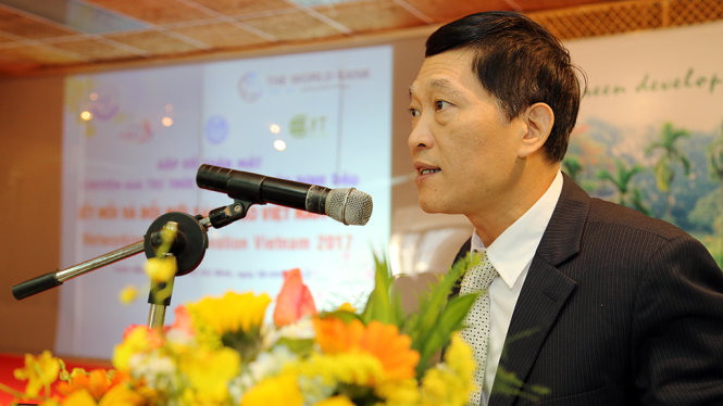 TS Trần Văn Tùng - thứ trưởng Bộ Khoa học và công nghệ: “Trong năm 2017 và các năm tiếp theo, Bộ Khoa học và công nghệ sẽ tiếp tục thực hiện tốt chính sách thu hút, trọng dụng, kết nối chuyên gia trí thức kiều bào trong nước và nước ngoài…” - Ảnh: Như Hùng
