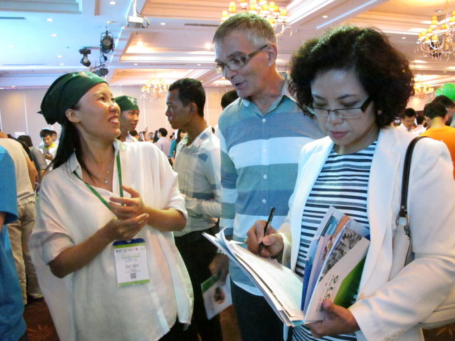 “Ngày hội khởi nghiệp - Startup day ” năm 2016 do Trung tâm Hỗ trợ thanh niên khởi nghiệp TP.HCM phối hợp Hội Doanh nhân trẻ TP.HCM tổ chức thu hút hơn 100 mô hình kinh doanh, ý tưởng khởi nghiệp của các bạn trẻ - Ảnh: K.Anh