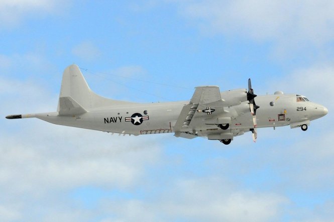 Một chiếc P-3C Orion của hải quân Mỹ - Ảnh: WSJ