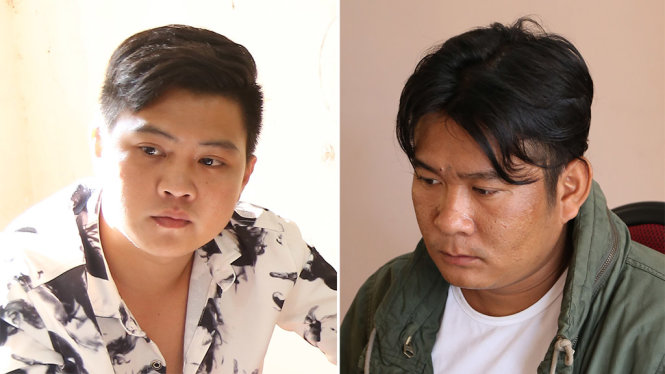 Hai đối tượng Nguyễn Thanh Hưng và Phạm Thành Công bị bắt - Ảnh: KHẮC TÂM