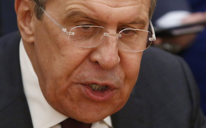 Ngoại trưởng Nga Sergei Lavrov - Ảnh: Reuters