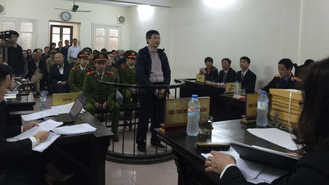 Bị cáo Giang Kim Đạt tại phiên toà - Ảnh: Thân Hoàng