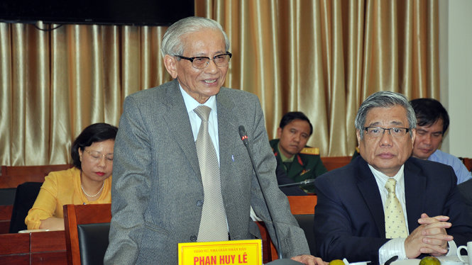 GS.NGND Phan Huy Lê - Ảnh: V.V.TUÂN