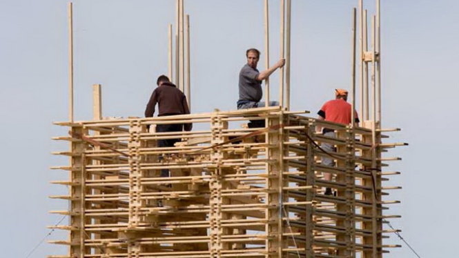Tòa tháp bằng gỗ Timber Tower - Ảnh: Inhabitat