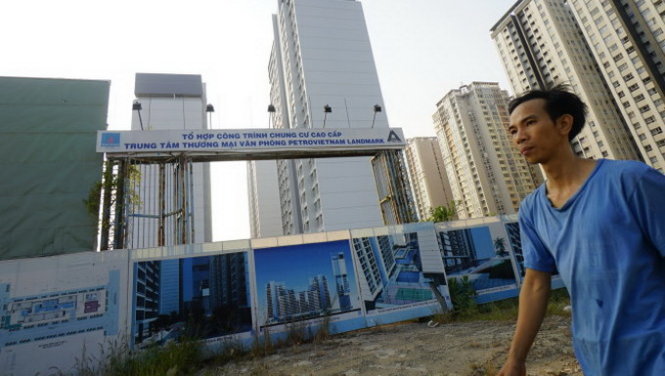 Tòa nhà Petro VietNam Landmark trên đường Mai Chí Thọ, Q.2, TP.HCM (ảnh chụp chiều 4-3) - Ảnh: QUANG ĐỊNH