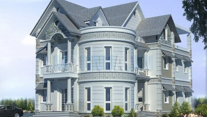 Biệt thự mang phong cách cổ điển thường lấy gam màu trầm, tối làm chủ đạo - Ảnh minh họa: BĐS
