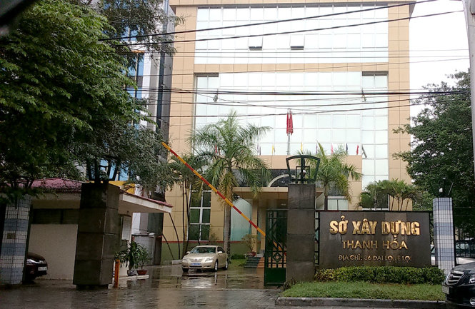 Sở Xây dựng tỉnh Thanh Hóa - nơi bà Trần Vũ Quỳnh Anh công tác, nhưng vị trưởng phòng này vắng mặt tại cơ quan nhiều tháng nay - Ảnh: HÀ ĐỒNG