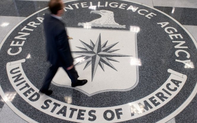 Ở trụ sở CIA - Ảnh: AFP