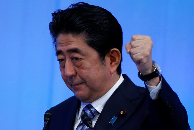 Thủ tướng Nhật Bản Shinzo Abe - Ảnh: Reuters