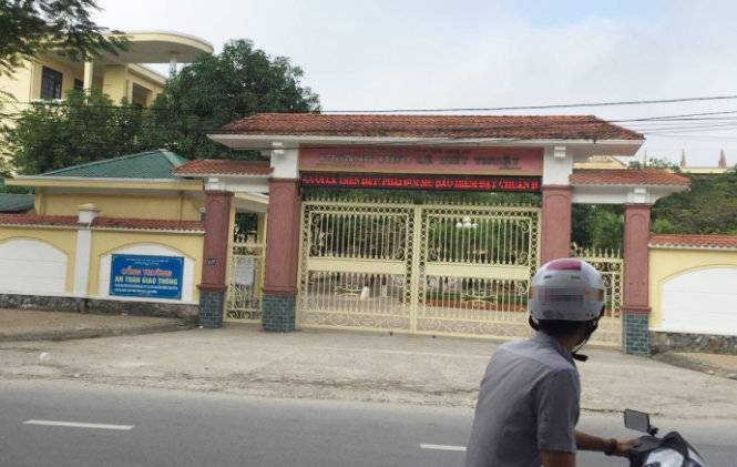 Trường THPT Lê Viết Thuật (TP Vinh), nơi diễn ra kỳ thi học sinh giỏi tỉnh Nghệ An năm học 2016-2017 - Ảnh: Doãn Hòa