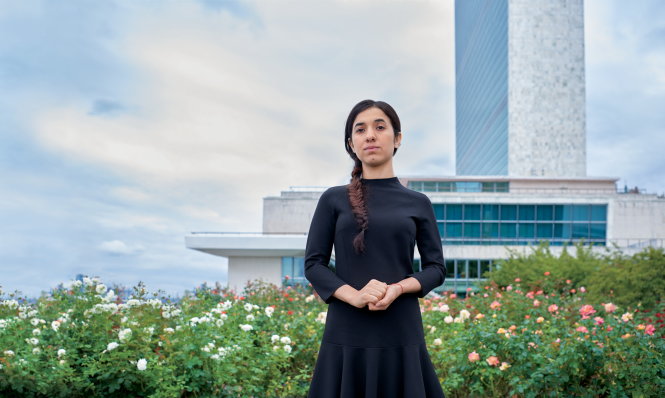 Nadia Murad, cô gái không sợ IS và đang nỗ lực để buộc những kẻ khủng bố phải bị xét xử trước công lý - Ảnh: Glamour