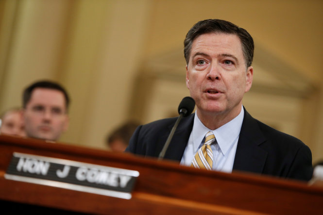 Giám đốc FBI James Comey liên tục từ chối trả lời các câu hỏi cụ thể về quá trình điều tra - Ảnh: Reuters