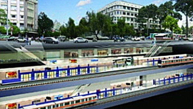 Phối cảnh lối đi bộ ngầm từ Nhà hát TP
