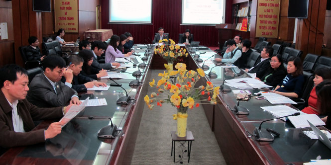 Buổi công bố số liệu về tình hình lao động, việc làm quý IV năm 2016, sáng 29-3 - Ảnh: Đức Bình