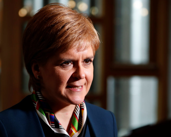 Thủ hiến Nicola Sturgeon của Scotland - Ảnh: Reuters