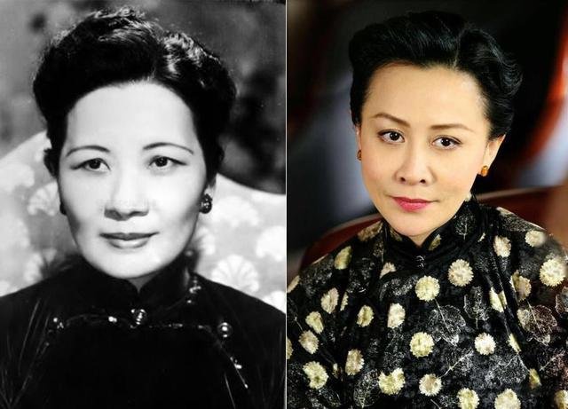 Tống Mỹ Linh (trái) và Lưu Gia Linh vai Tống Mỹ Linh (phải)