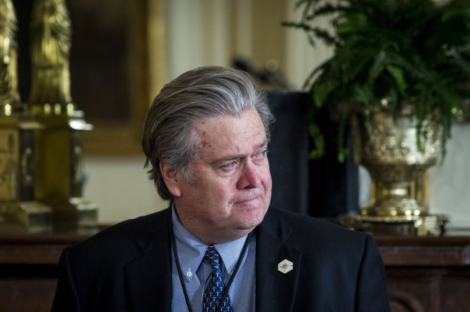 Chiến lược gia trưởng Nhà Trắng Steve Bannon - Ảnh: Reuters