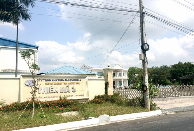 Nhà máy chế biến thủy sản Thiên Mã 3 tại KCN Trà Nóc 2, quận Ô Môn được ông Tòng thế chấp vay vốn VDB Cần Thơ - Ảnh: LÊ DÂN