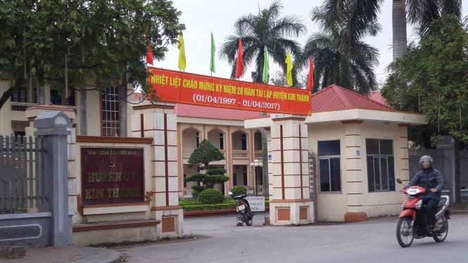 Trụ sở Huyện ủy Kim Thành, Hải Dương - Ảnh: Tiến Thắng