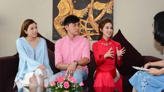 Huỳnh Hạo Nhiên, Trần Khải Lâm và Huỳnh Trí Văn đã dành cho báo Tuổi Trẻ cuộc phỏng vấn riêng - Ảnh: Long Trầm