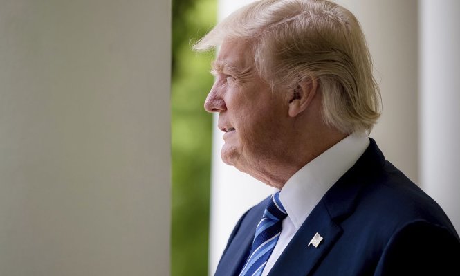 Tổng thống Donald Trump tại Nhà Trắng - Ảnh: AP