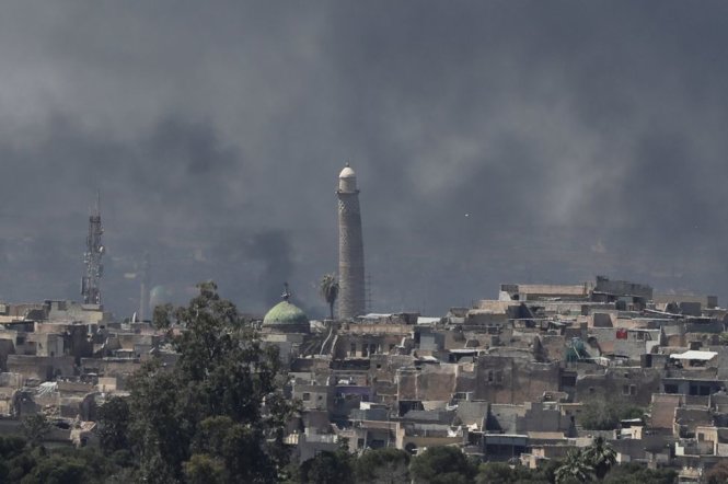Quang cảnh ở thành phố Mosul của Iraq - Ảnh: Reuters