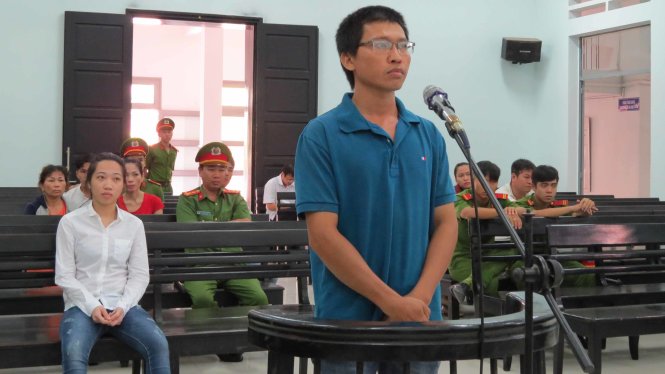 Bị cáo Lê Ngọc Phổ trong phiên tòa sơ thẩm 5-5-2017 - Ảnh: Thanh Trúc