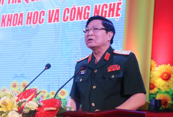 Bộ trưởng Quốc phòng Ngô Xuân Lịch phát biểu tại chương trình trao giải