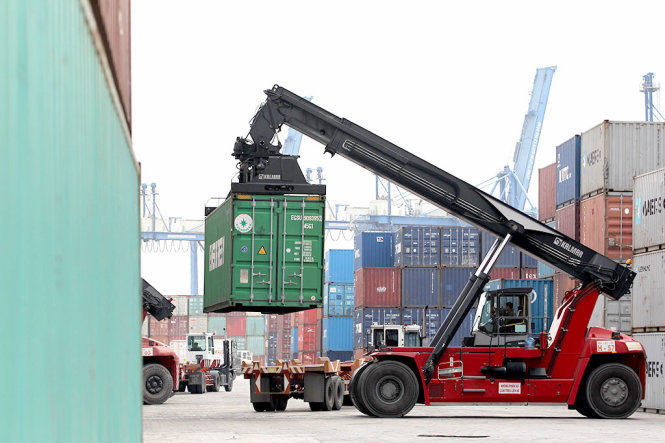 Một góc cảng Cát Lái, TP.HCM - Ảnh: QUANG ĐỊNH