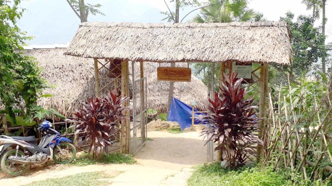 Một góc cơ sở lưu trú - du lịch Pù Luông Retreat ở bản Đôn, xã Thành Lâm, huyện Bá Thước vừa bị đình chỉ hoạt động - Ảnh: Hà Đồng