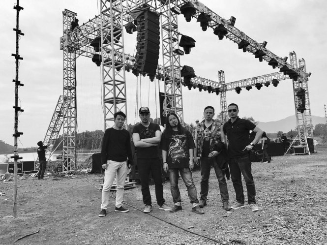 Ban nhạc AC/DC sẽ góp mặt trong cuộc đối thoại lần này của rock và hội họa - Ảnh: BTC CC