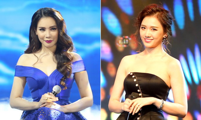 Ca sĩ Hồ Quỳnh Hương (trái) và Hari Won - Ảnh: Gia Tiến