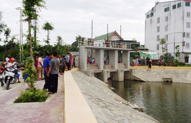 Hồ sinh thái Cửa Nam, TP Vinh - nơi K. bị đuối nước - Ảnh: V.HÒA