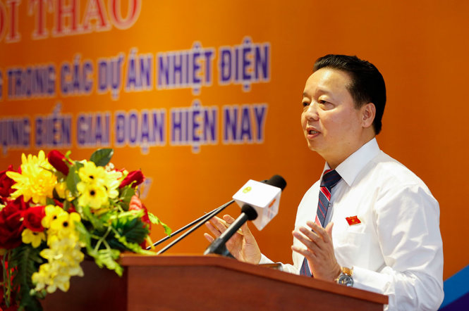 Bộ trưởng Bộ TN-MT Trần Hồng Hà cho biết, thời gian tới, việc phát triển nhiệt điện than trên thế giới đang là xu hướng chiếm ưu thế. Và điều tiên quyết trong thời gian tới, Bộ Tài nguyên-Môi trường và Bộ Công thương đã thống nhất, đó là chỉ xem xét lựa chọn thế hệ công nghệ mới - Ảnh: VIỆT DŨNG