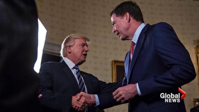 Tổng thống Trump thừa nhận không có ghi âm các cuộc nói chuyện với cựu giám đốc FBI James Comey - Ảnh: Global News