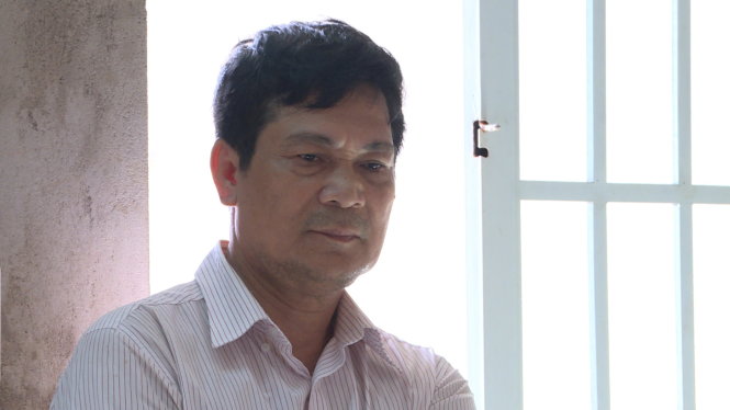 Bị can Nguyễn Văn Đàn tại cơ quan công an - Ảnh: Q.Giang