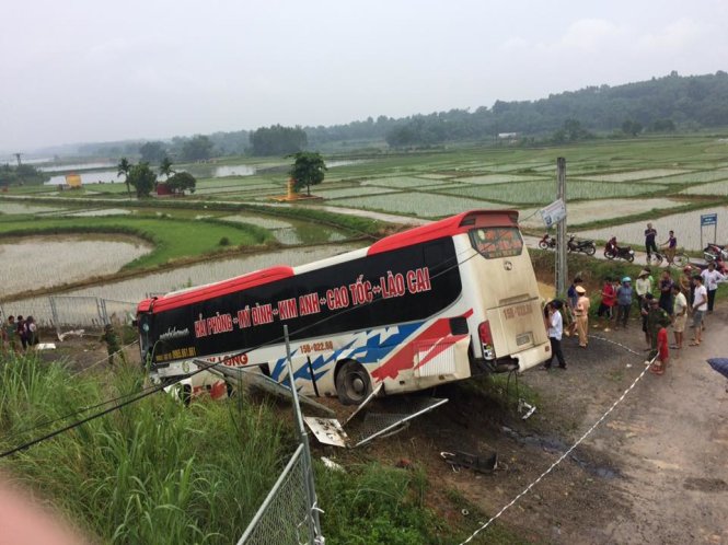 Hiện trường vụ tai nạn. ảnh Hoan Hoan