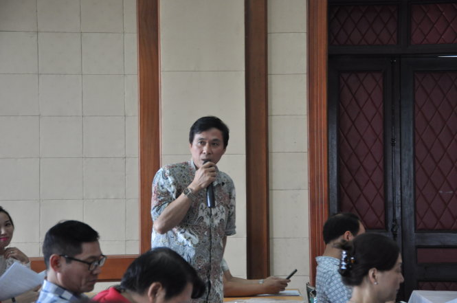 NSUT Đỗ Kỷ thẳng thắn cho rằng bản báo cáo sơ kết 6 tháng đầu năm của Cục Nghệ thuật biểu diễn đã “bỏ quên” những vấn đề nóng - Ảnh: V.V.TUÂN