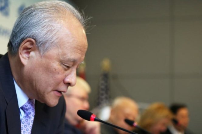 Ông Cui Tiankai, đại sứ Trung Quốc tại Mỹ - Ảnh: Reuters