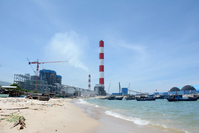 Cụm nhà máy nhiệt điện Vĩnh Tân tại huyện Tuy Phong, tỉnh Bình Thuận - Ảnh: ĐỨC TRONG